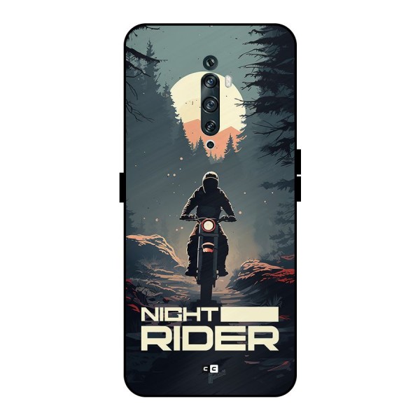 Night Rider Metal Back Case for Oppo Reno2 F