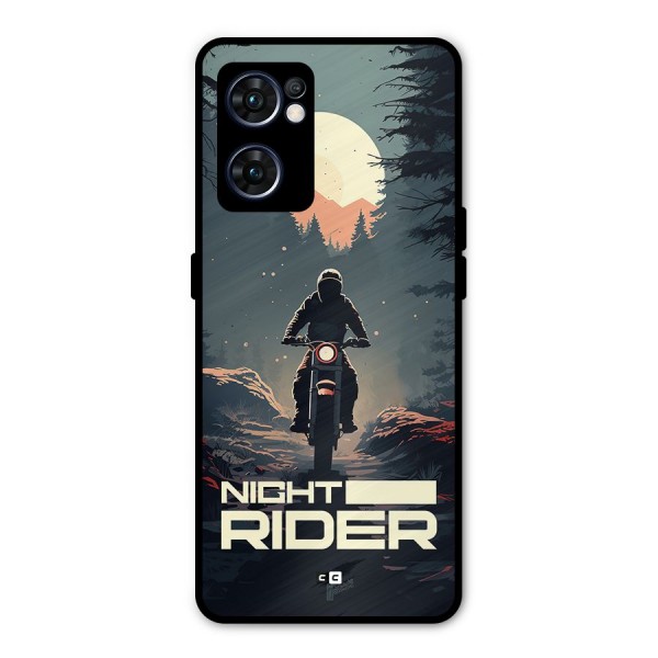 Night Rider Metal Back Case for Oppo Reno7 5G