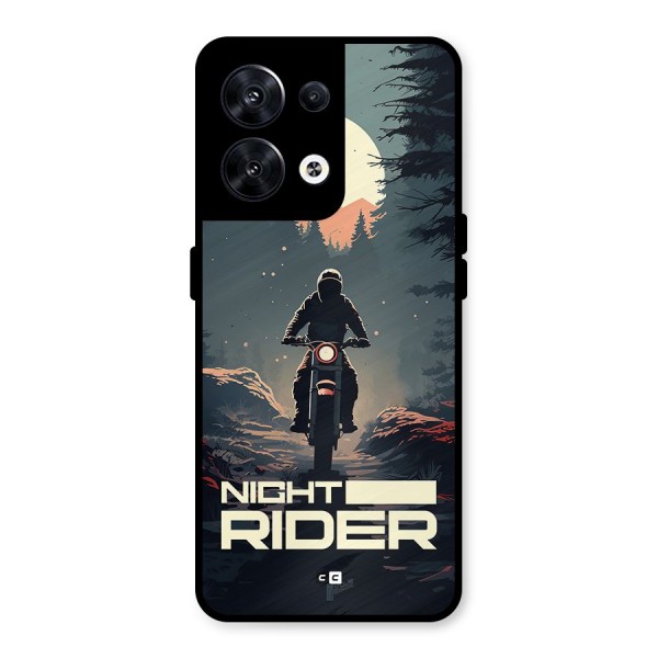 Night Rider Metal Back Case for Oppo Reno8 5G