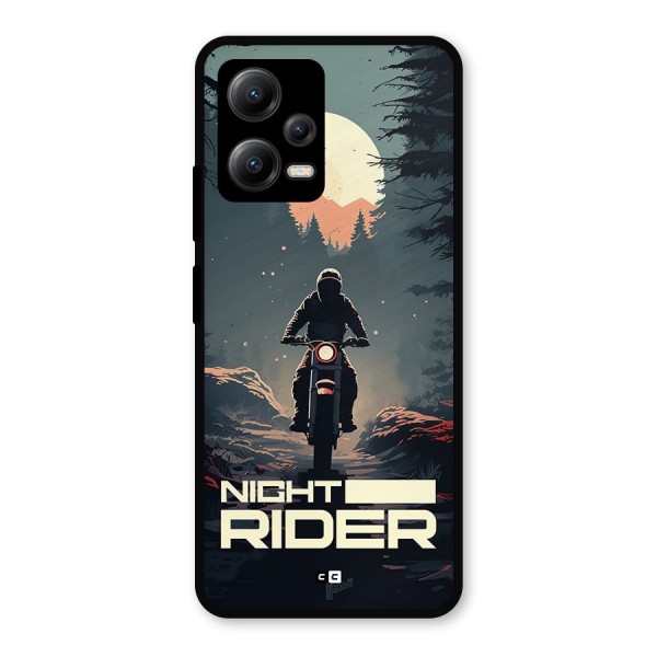 Night Rider Metal Back Case for Poco X5