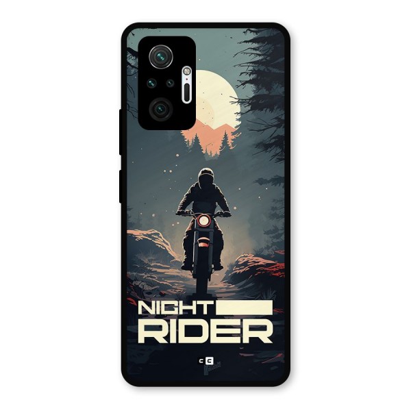 Night Rider Metal Back Case for Redmi Note 10 Pro Max