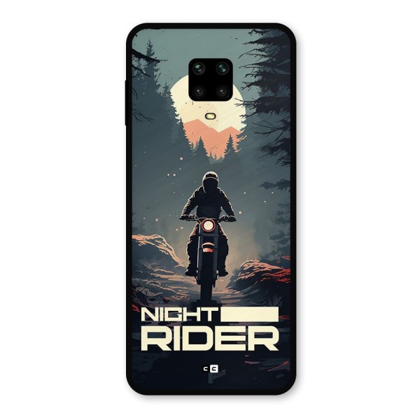 Night Rider Metal Back Case for Redmi Note 9 Pro Max