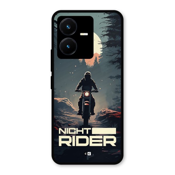 Night Rider Metal Back Case for Vivo Y22