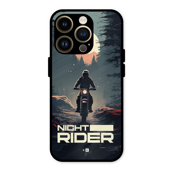 Night Rider Metal Back Case for iPhone 14 Pro