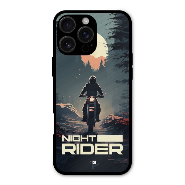 Night Rider Metal Back Case for iPhone 16 Pro Max