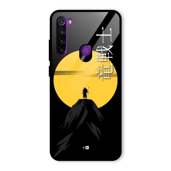 Night Warrior Glass Back Case for Redmi Note 8