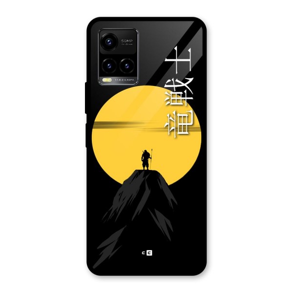 Night Warrior Glass Back Case for Vivo Y21G