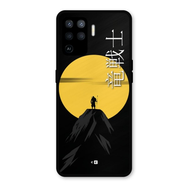 Night Warrior Metal Back Case for Oppo F19 Pro
