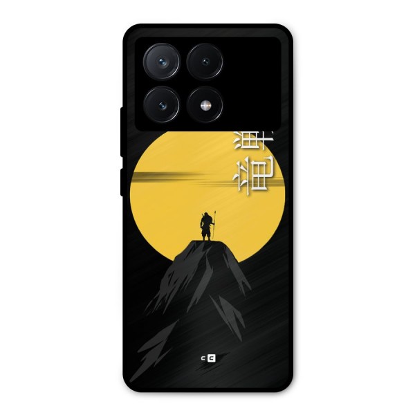 Night Warrior Metal Back Case for Poco X6 Pro