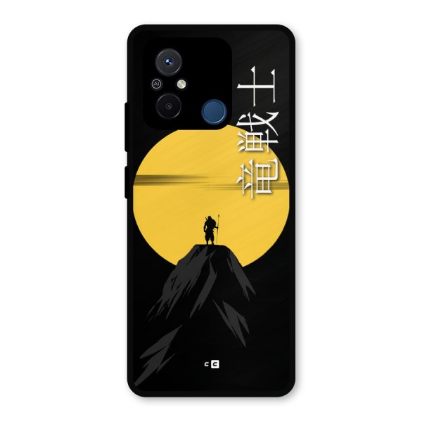 Night Warrior Metal Back Case for Redmi 12C