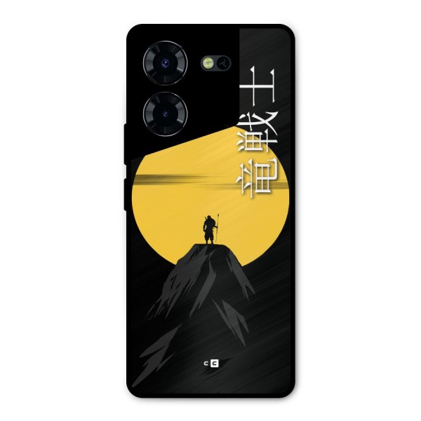 Night Warrior Metal Back Case for Tecno Pova 5 Pro 5G