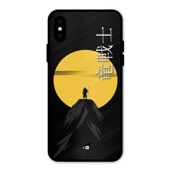 Night Warrior Metal Back Case for iPhone XS