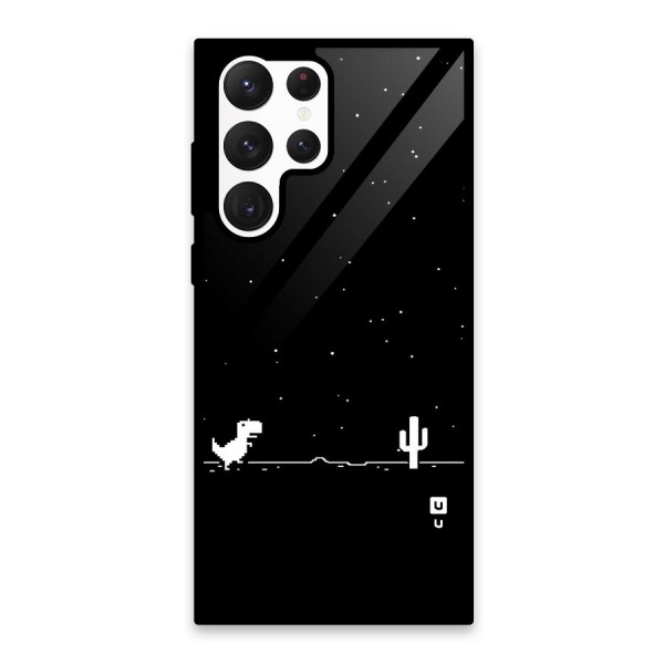 No Connection Night Glass Back Case for Galaxy S22 Ultra 5G