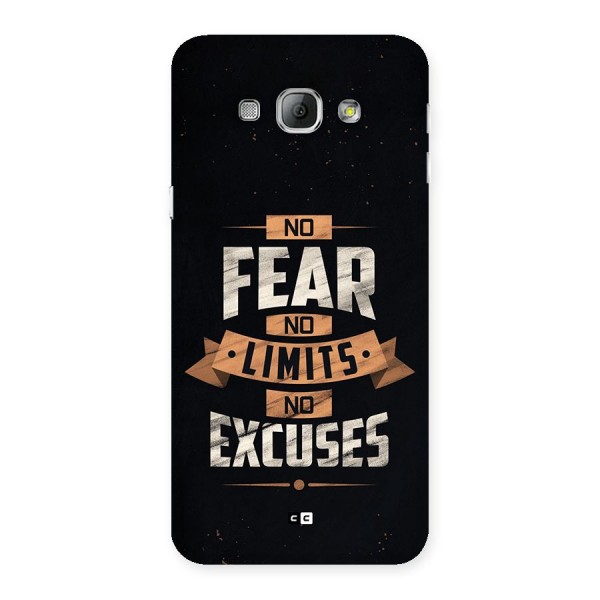 No Excuse Back Case for Galaxy A8