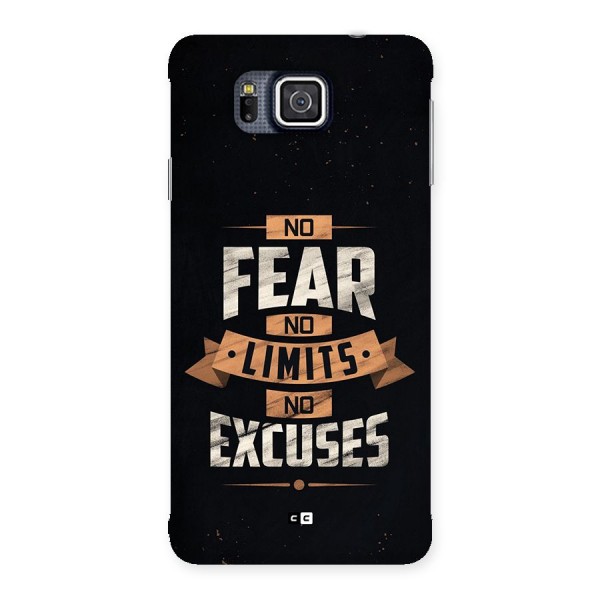 No Excuse Back Case for Galaxy Alpha