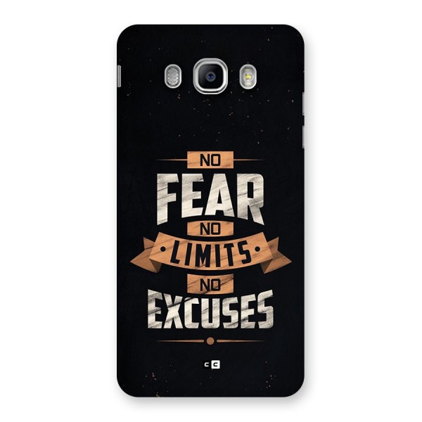 No Excuse Back Case for Galaxy J5 2016
