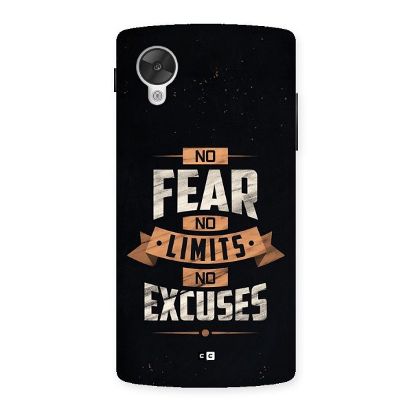 No Excuse Back Case for Google Nexus 5