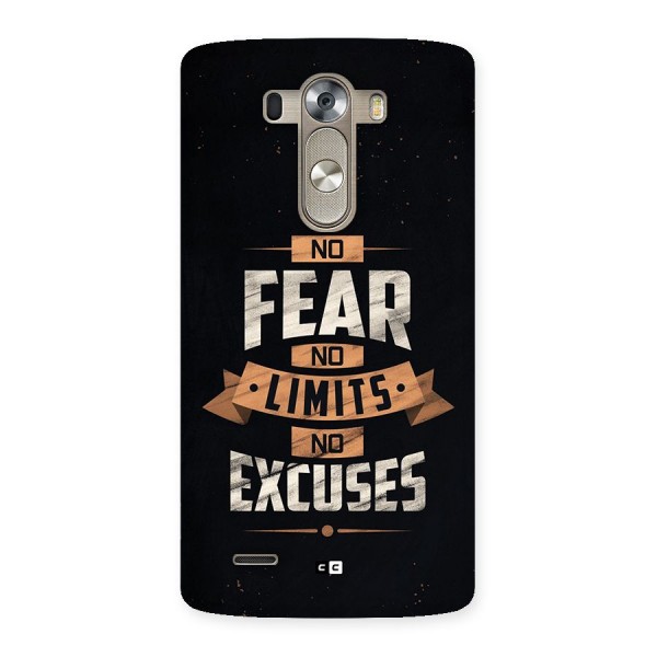 No Excuse Back Case for LG G3