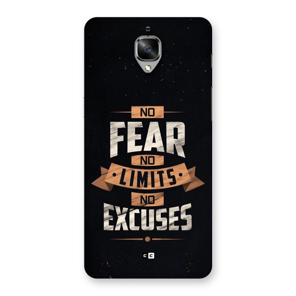 No Excuse Back Case for OnePlus 3T
