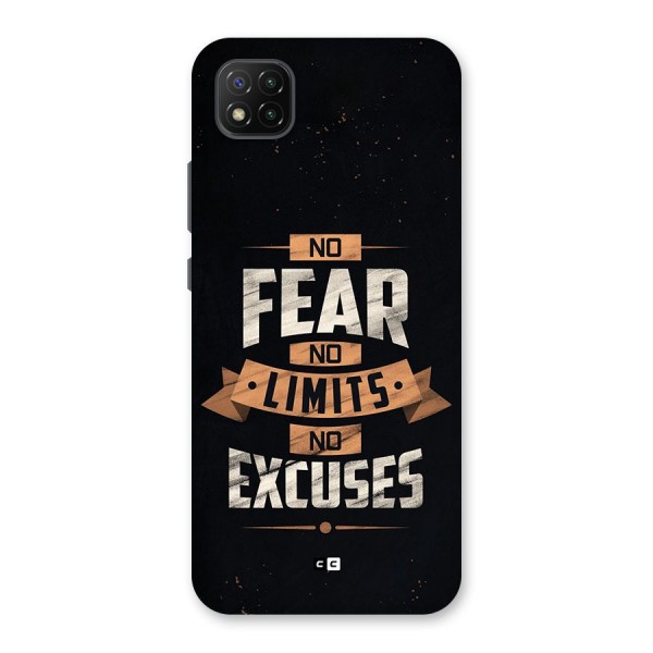 No Excuse Back Case for Poco C3