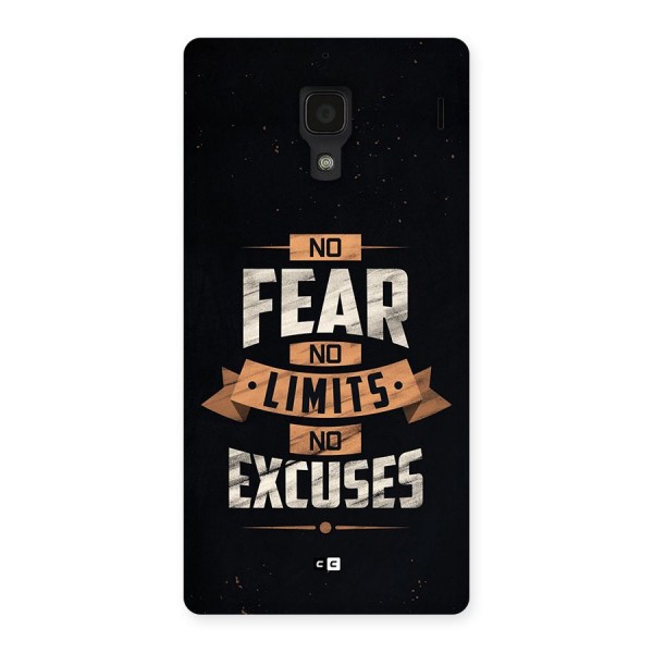 No Excuse Back Case for Redmi 1s