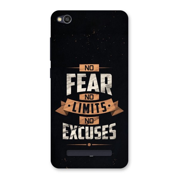No Excuse Back Case for Redmi 4A