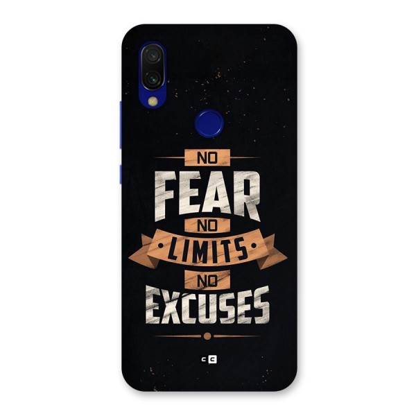 No Excuse Back Case for Redmi 7