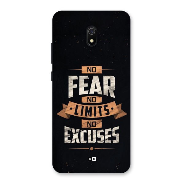 No Excuse Back Case for Redmi 8A