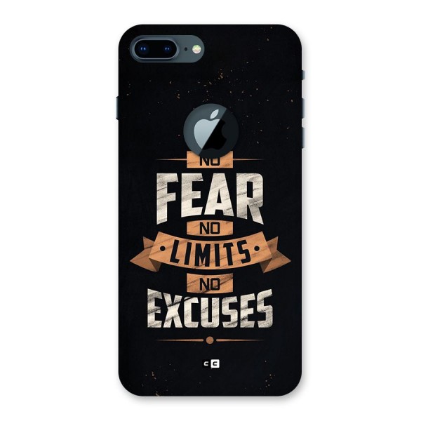 No Excuse Back Case for iPhone 7 Plus Logo Cut