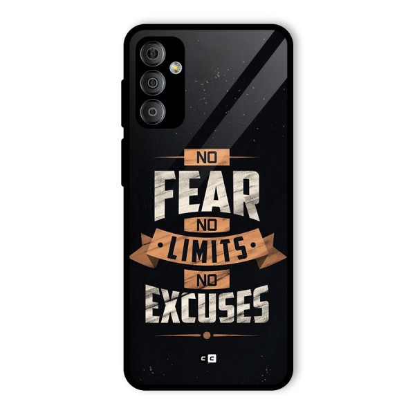 No Excuse Glass Back Case for Galaxy F23