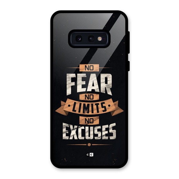 No Excuse Glass Back Case for Galaxy S10e