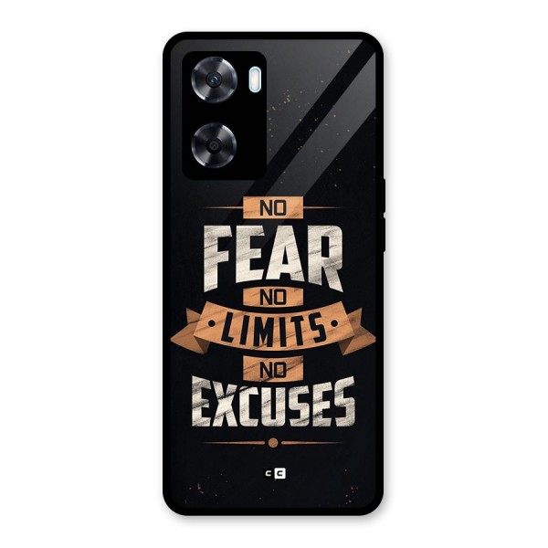 No Excuse Glass Back Case for Oppo A77
