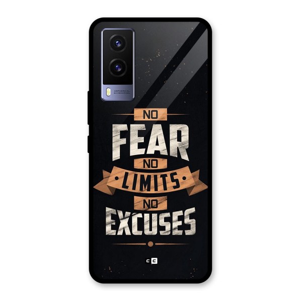 No Excuse Glass Back Case for Vivo V21e 5G