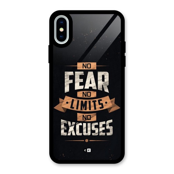 No Excuse Glass Back Case for iPhone X