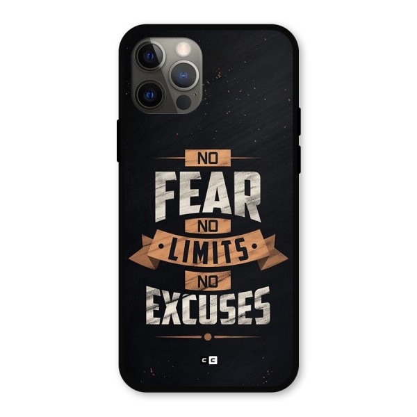 No Excuse Metal Back Case for iPhone 12 Pro
