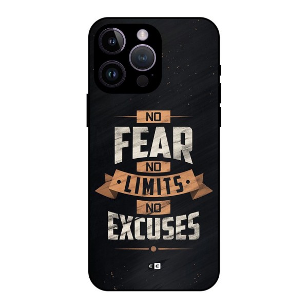 No Excuse Metal Back Case for iPhone 14 Pro Max