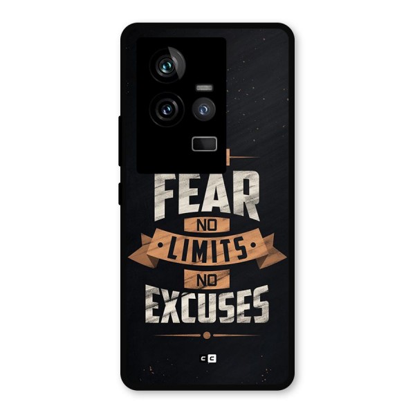 No Excuse Metal Back Case for iQOO 11 5G