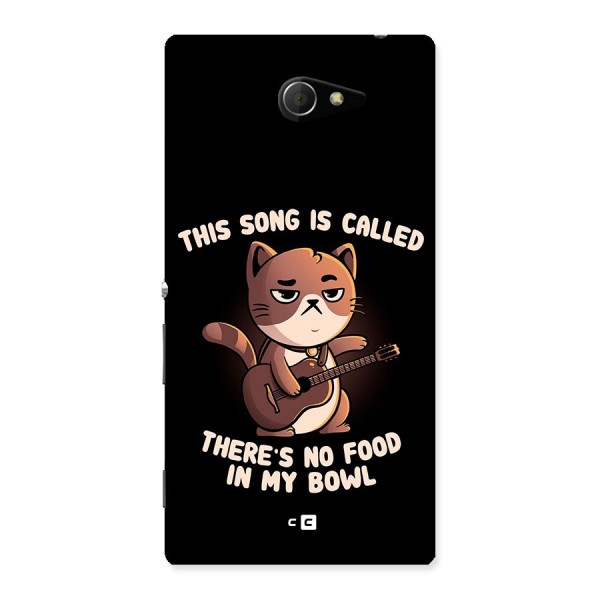 No Food in My Bowl Cat Back Case for Sony Xperia M2