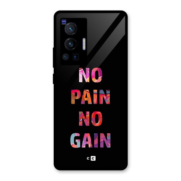 No Pain No Gain Glass Back Case for Vivo X70 Pro