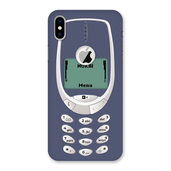 Nokai Classic Back Case for iPhone X Logo Cut