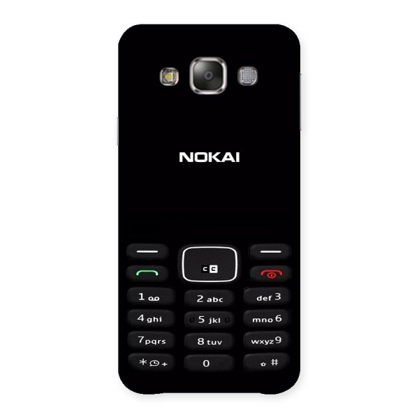 Nokia Bar Print Back Case for Galaxy E7