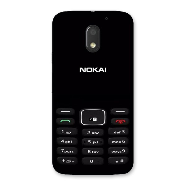 Nokia Bar Print Back Case for Moto E3 Power