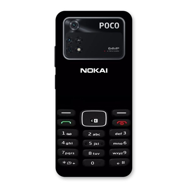 Nokia Bar Print Back Case for Poco M4 Pro 4G
