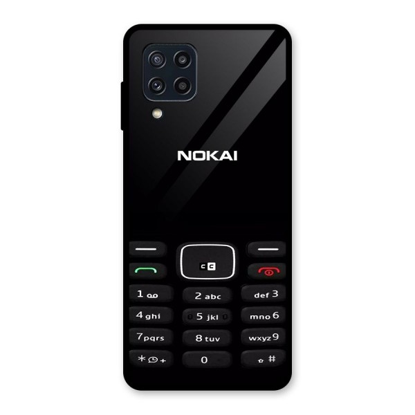 Nokia Bar Print Glass Back Case for Galaxy M32