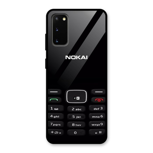 Nokia Bar Print Glass Back Case for Galaxy S20