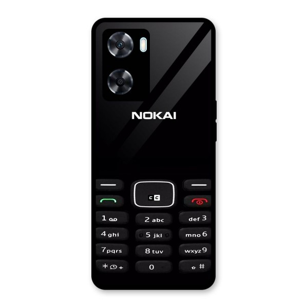 Nokia Bar Print Glass Back Case for Oppo A77