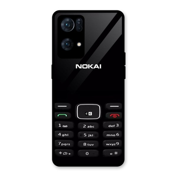 Nokia Bar Print Glass Back Case for Oppo Reno7 Pro 5G
