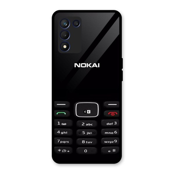 Nokia Bar Print Glass Back Case for Realme 9 5G Speed