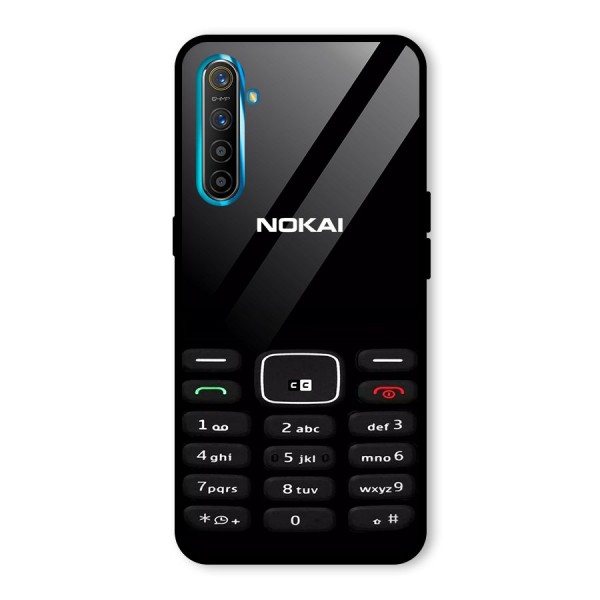 Nokia Bar Print Glass Back Case for Realme X2
