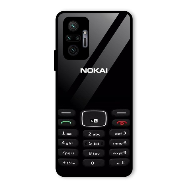 Nokia Bar Print Glass Back Case for Redmi Note 10 Pro Max